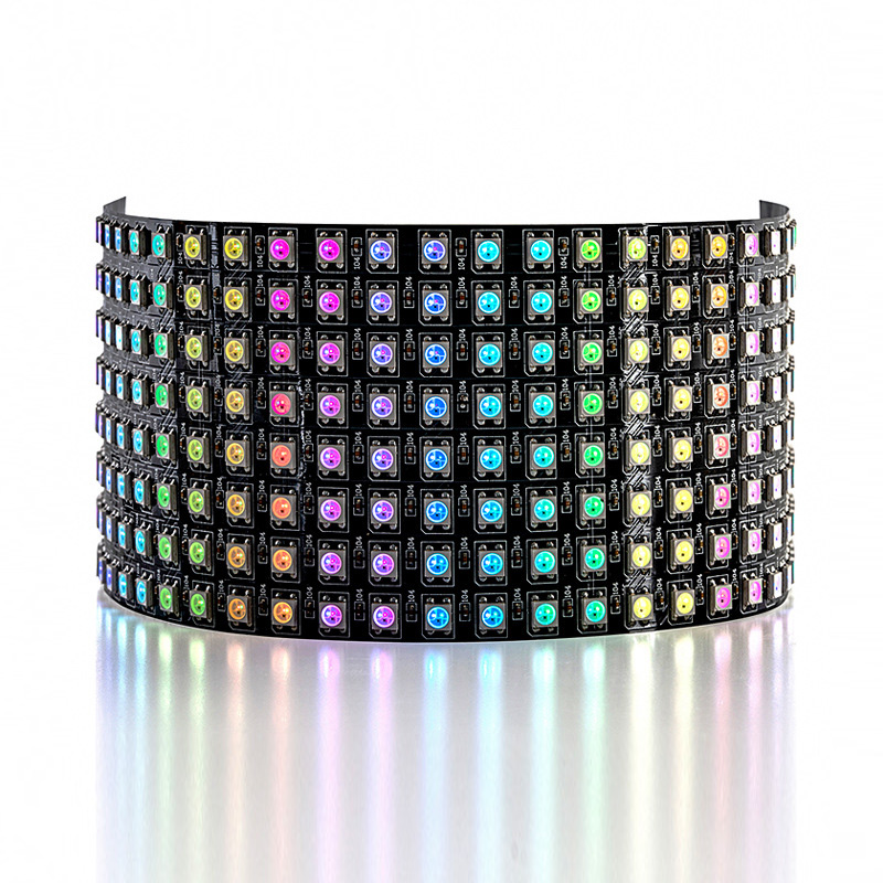 WS2815 RGB 32x8 LED Matrix Display Flexible LED Light Panels WS2815 RGB 32x8 LED Matrix Display Flexible LED Light Panels